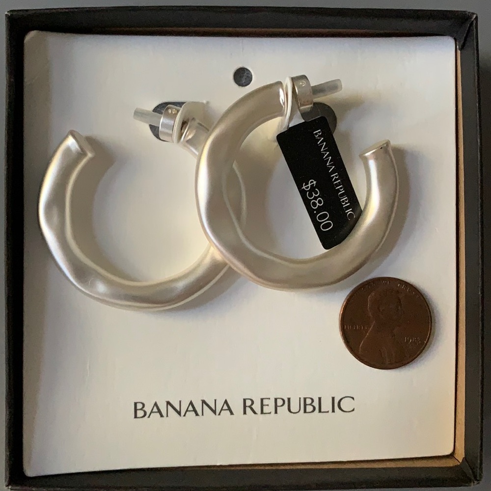 Silver Banana Republic Earrings